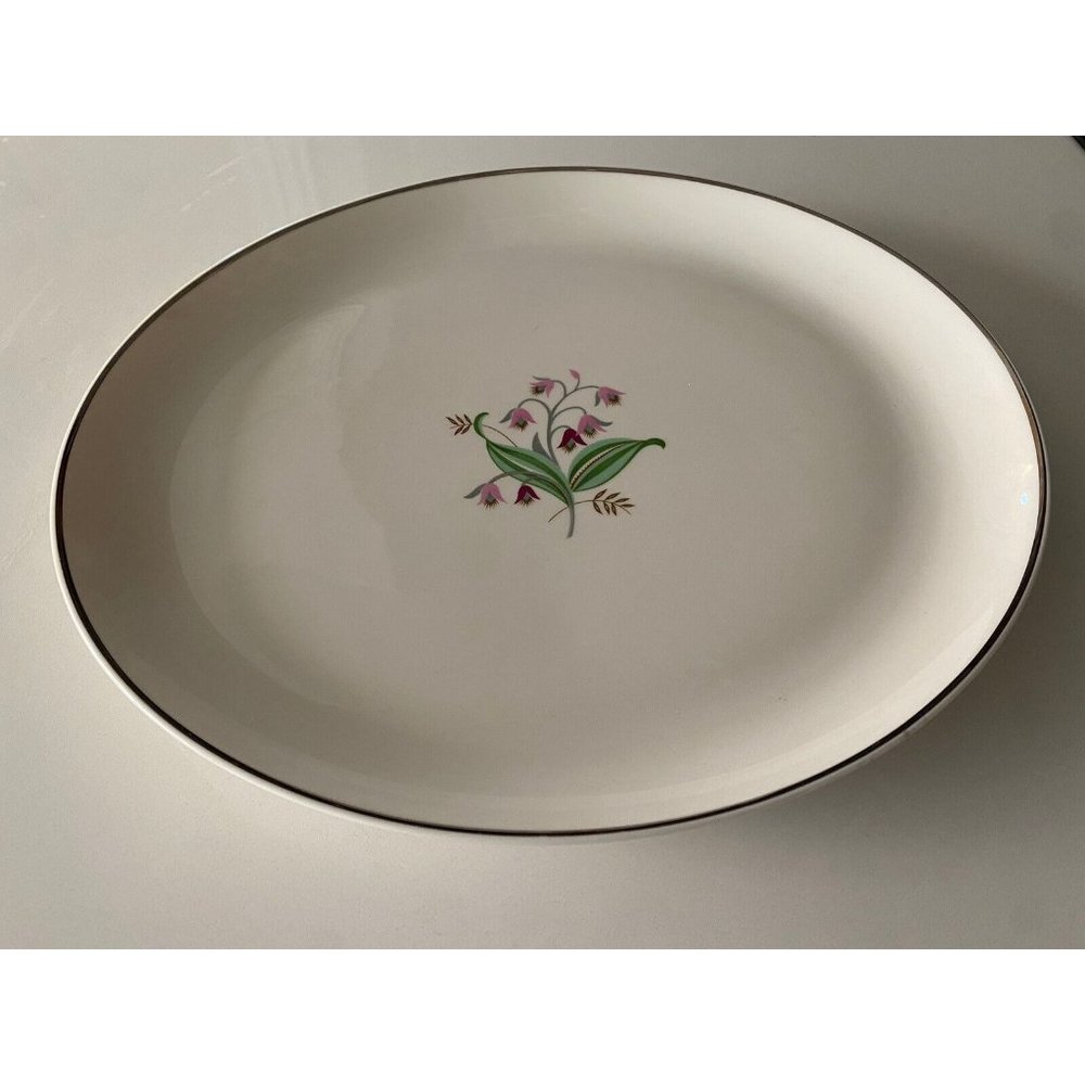 Syracuse China Belaire Serving Platter , Oval 14” USA